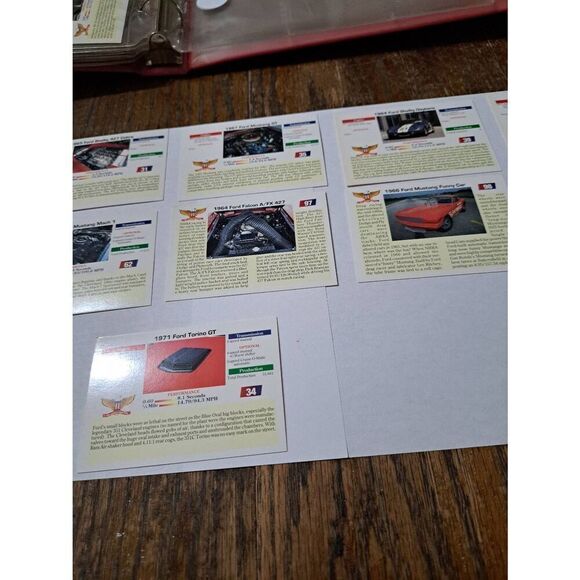 Vintage Lot of 11 1992 Collect A Card Musclecars Trading Cards FORD LOT - Picture 7 of 8